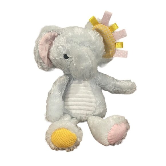 Sensory Snuggables From The Land Of Make Believe Ideas Elephant Plush Rattle Toy - Picture 1 of 7